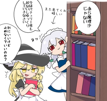 人間の友達ができて嬉しい咲夜さん (Purabird0370)