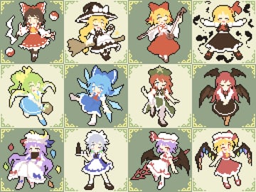 EoSD Pixel Arts (02charaice20)