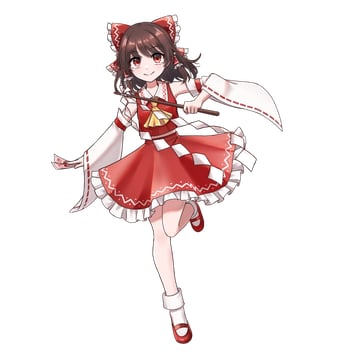 博麗霊夢 立ち絵素材 (Nashinome (y5wlht))