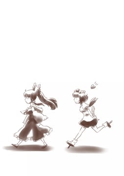 Crow Tengu and the Shrine Maiden of Paradise (non (z-art))