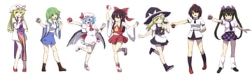 Miniskirted Reimu and Friends Have Challenged You! (Leon (Mikiri Hassha))