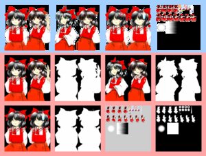 Touhou Game Character Portrait ZUN Art